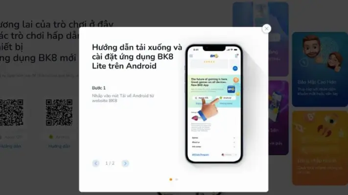 Tải app BK8 cho hệ điều hành Android nhanh chóng